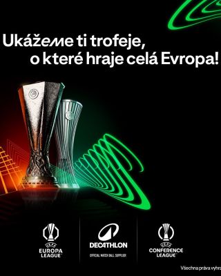 Zvedni je nad hlavu i ty! 🫵 Společně s @decathloncz bychom tě rádi pozvali na víkend s trofejemi Evropské a Konferenční...